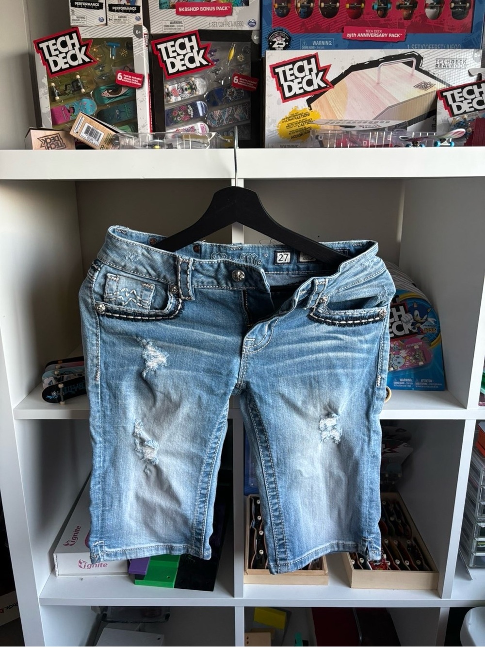 Y2k miss me capris/shorts